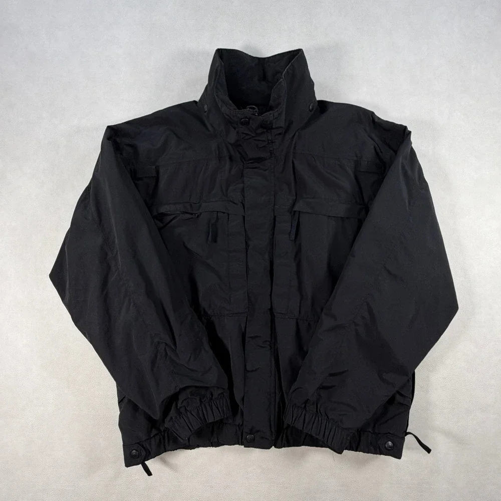 5.11 Tactical Series Mens Large Duty Jacket Utility Multi-Pocket Black Nylon